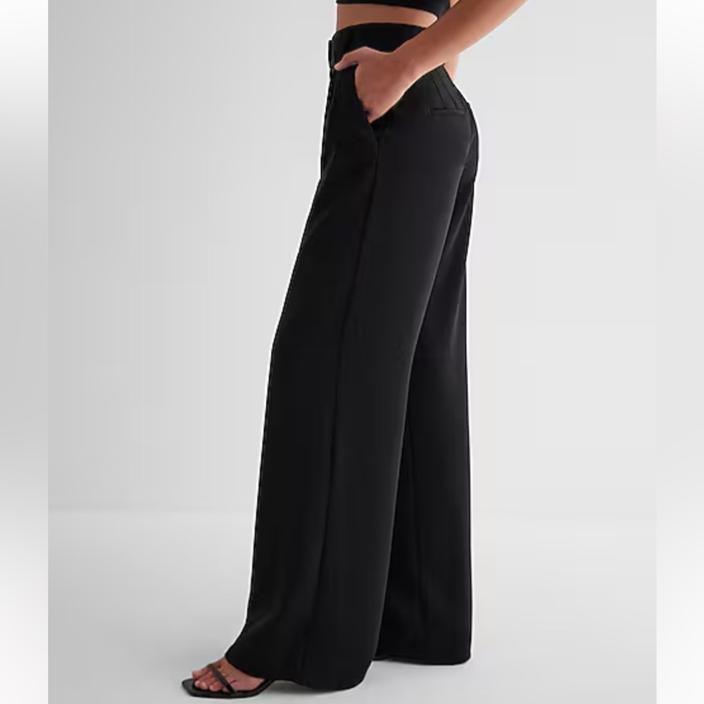 Express Stylist High Rise Wide Leg - Pants - Picture 2 of 13